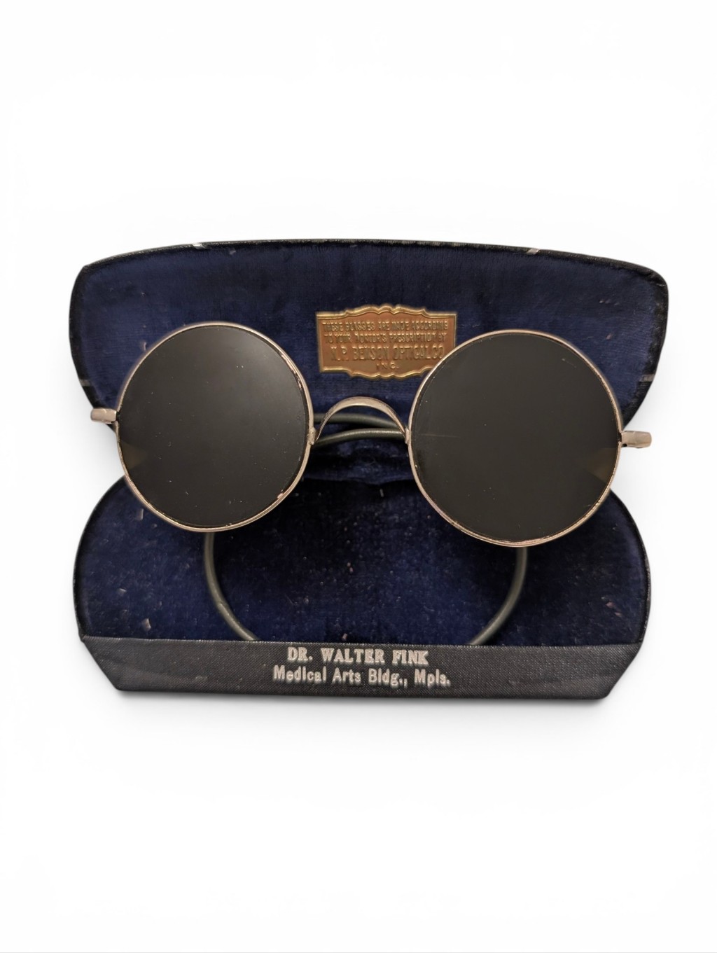 Vintage 1930 Round Sunglass Frame Glasses Retro Authentic Antique